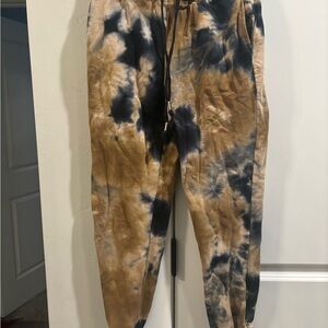 Blank NYC Brown & Black Tie-Dye Joggers